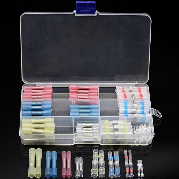 

Cross-border fashion solder ring terminal 130pcs boxed terminal combination Waterproof insulation heat shrink terminal