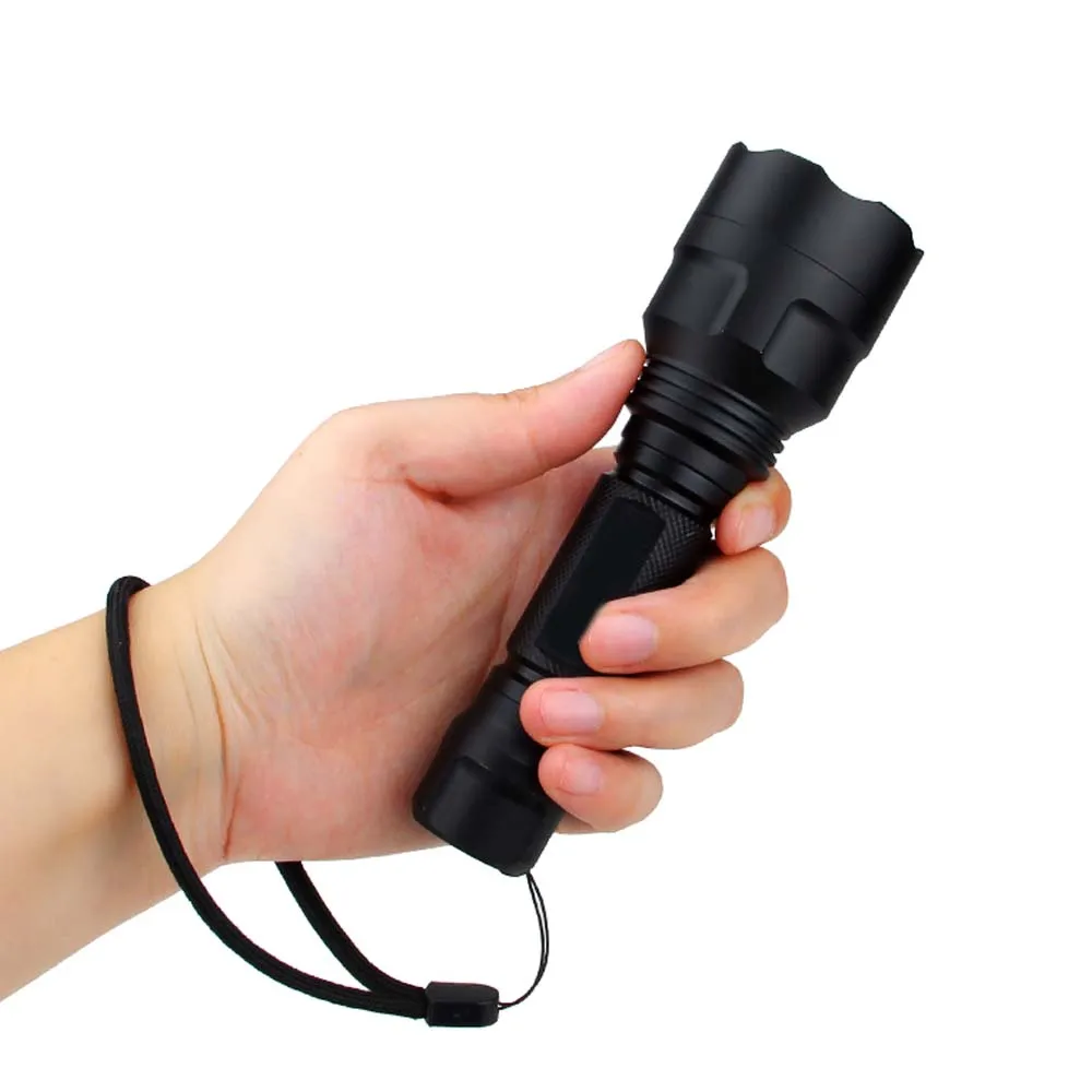 Портативный C8 CREE XM-L T6 белый/зеленый/красный светодиодный тактический фонарь 18650 аккумулятор фонарь для охоты высокого качества luz
