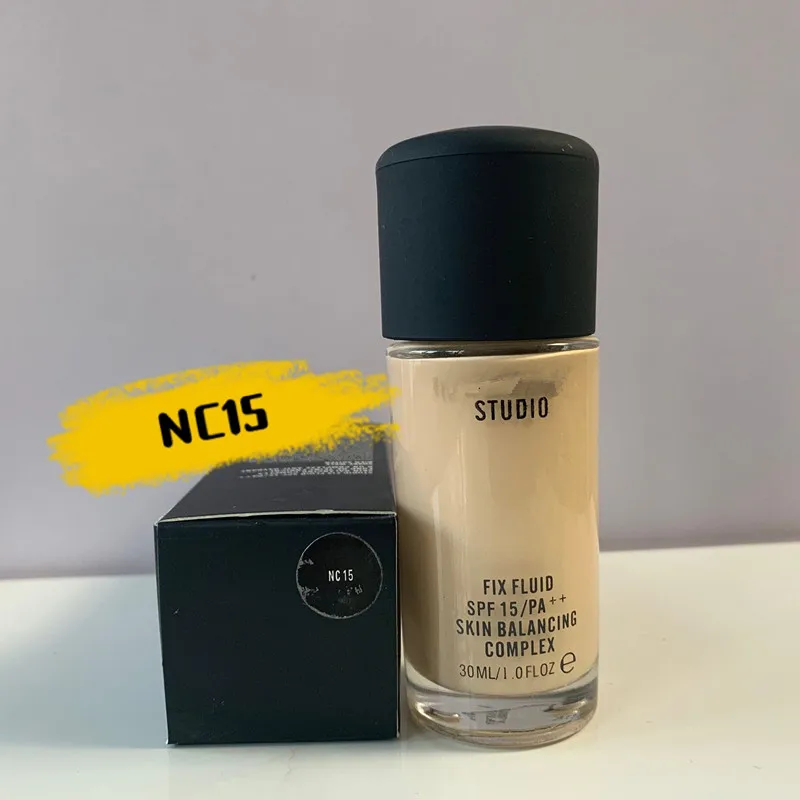 New 30ml Foundation Soft Matte Long Wear Oil Control Concealer Liquid Foundation fix fluid spf15/PA+ SKIN BALANCING COMPLEX - Цвет: C15