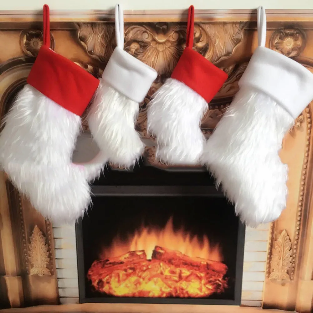 New Year Socks Santa Snowman Pendant Christmas Ornaments Christmas Decorations for Home Merry Christmas Tree Decorations 107