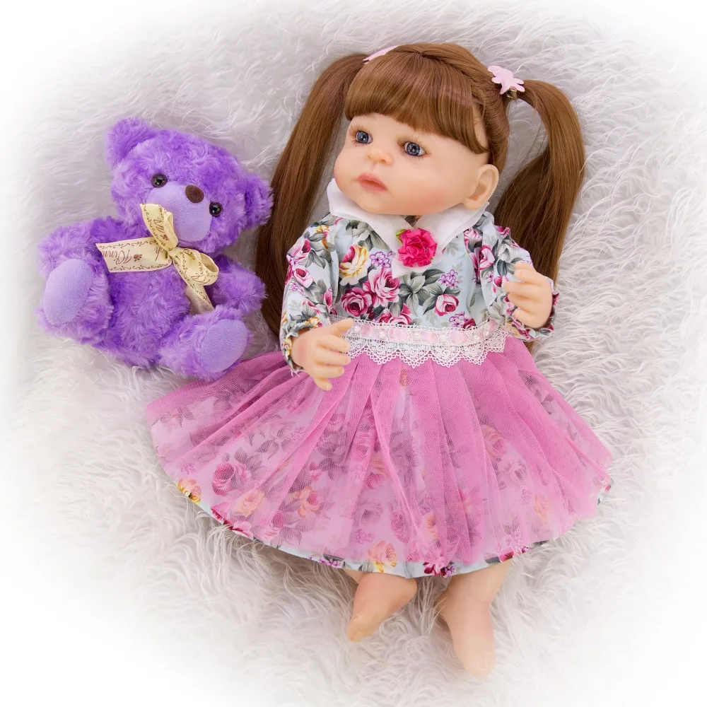 Bebe reborn для маленьких девочек, полностью силиконовые куклы reborn, 22 дюйма, 55 см, длинные волосы, реборн для младенцев, живая кукла, игрушки playmate