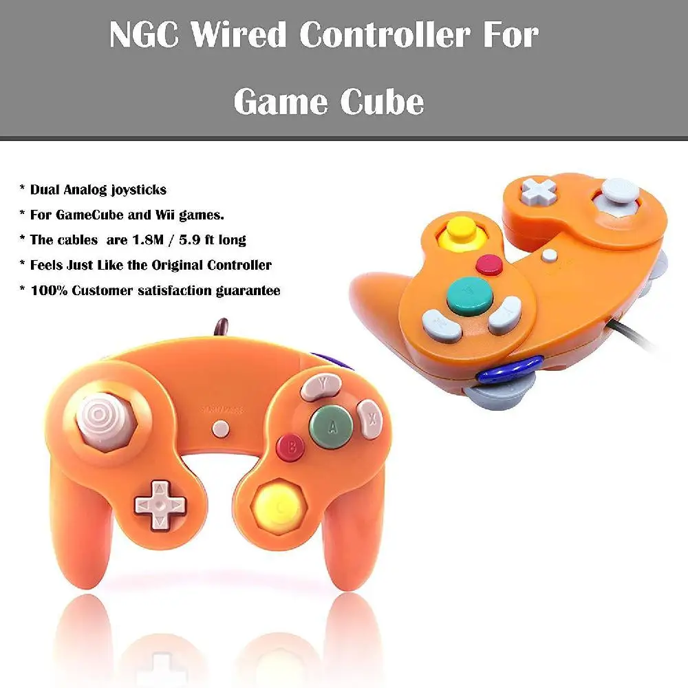 Проводной игровой контроллер для NGC, геймпад для kingd GameCube GC для Nintendo wii, совместим со всеми системами D40