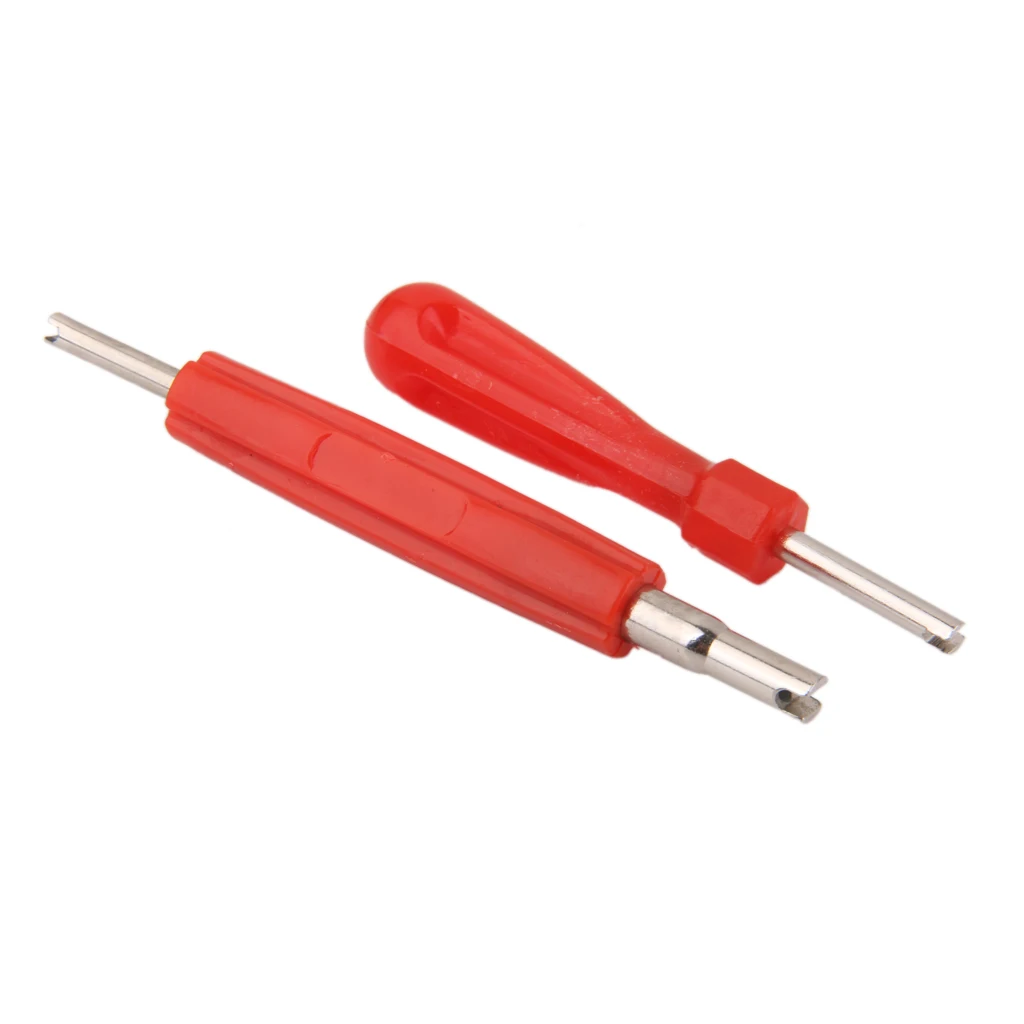 3 X Valve Core Remover Repair Tools Kit Double Head, 2 Sizes With Handle