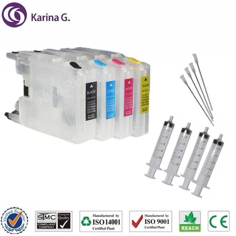 Refillable Ink Cartridges LC12 LC40 LC71 LC73 LC75 LC400 LC1220 LC1240 Suit For