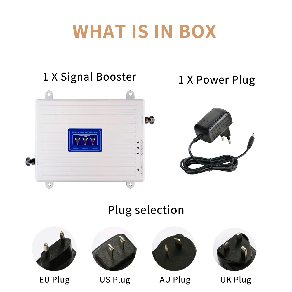 GSM 3G 4G Cell Phone Booster Tri Band Mobile