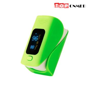 

Colorful Wear-proof Alarm Setting Oximeter SPO2 PR Fingertip Pulse Oximeter Blood Oxygen SpO2 + Bag