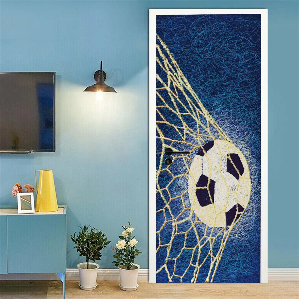 futebol, adesivo para decoração de quarto e basquete, mural removível