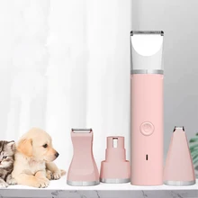 

Portable Dog Timmer Pet Grooming and Care Hair Cutting Machine 4 In 1 Nail Grinder Haircut Shaver Clipper For Dogs and Cats