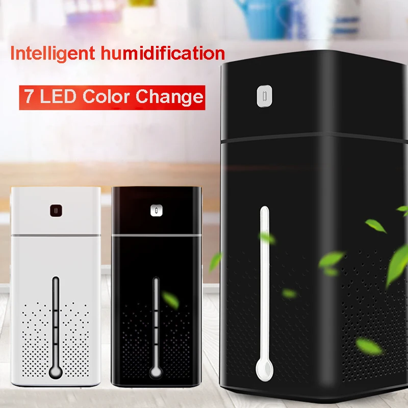 Air Humidifiers Atomizer Ultrasonic Aromatherapy Diffusers Large Capacity Quiet LED Light Night USB Humidifier for Home Office | Бытовая