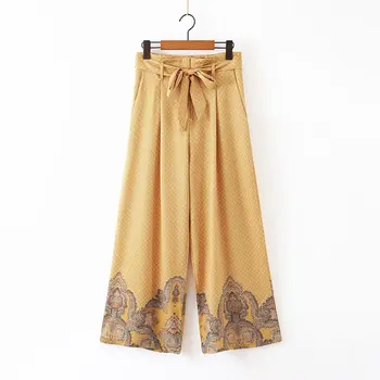 

Woah 2019 XL45-2246 European and American fashion storm printing slacks
