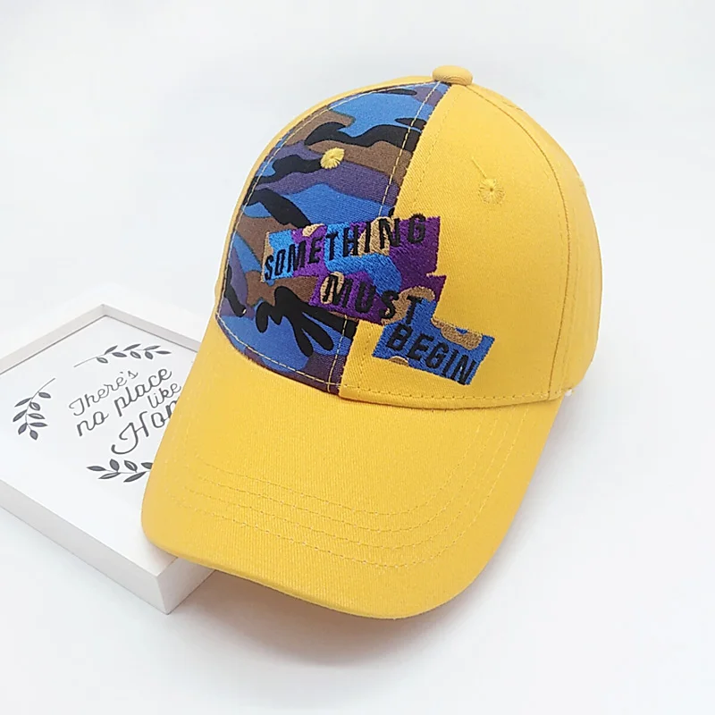 Шапки для мальчиков и девочек, детские шапки с буквенным цветочным принтом, шапки для детей ясельного возраста, регулируемые солнцезащитные повседневные козырьки - Цвет: Y