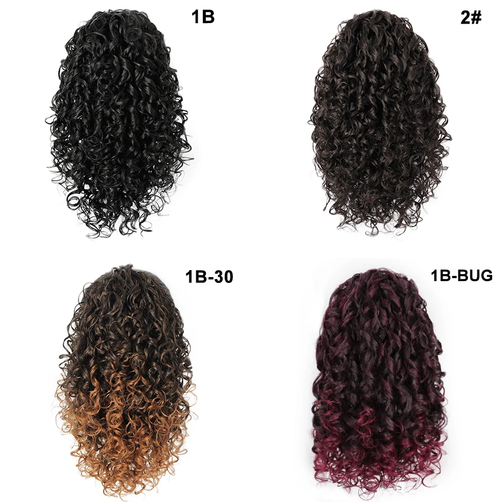 AISI HAIR длинный кудрявый хвост на шнурке для черных женщин черный смешанный