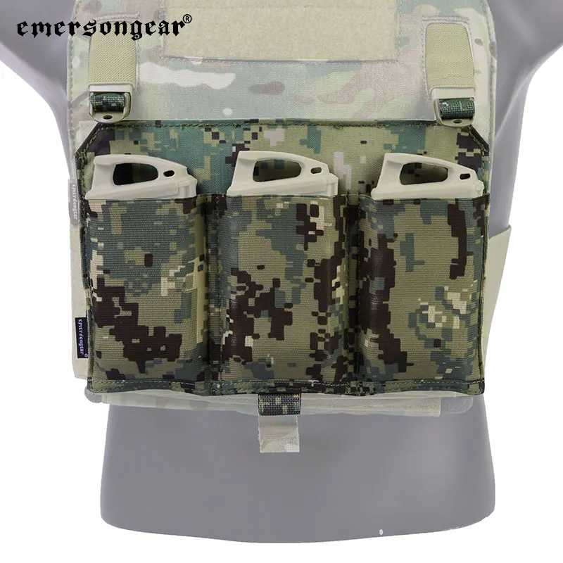 

Emersongear тактическая 556 Тройная сумка для магазина, Магнитная сумка, держатель для винтовки, панель для 419 420 жилет для страйкбола, охоты, пешего туризма, наружная AOR2