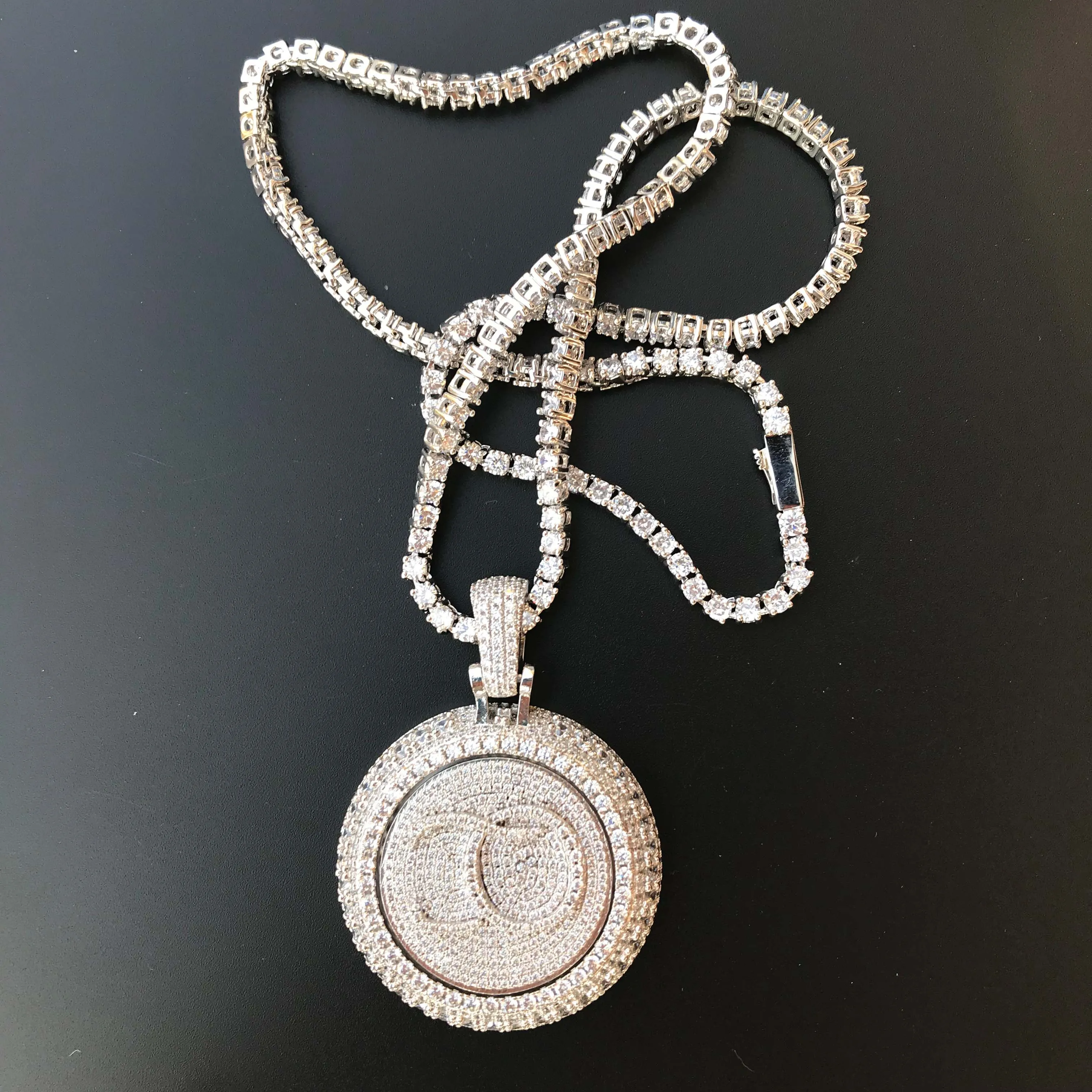 Custom Spinning Pendant Hiphip Jewelry 