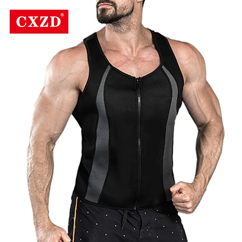 

CXZD Slimming Belt Belly Men Slimming Vest Body Shaper Neoprene Abdomen Fat Burning Shaperwear Waist Sweat Corset Weight Loss