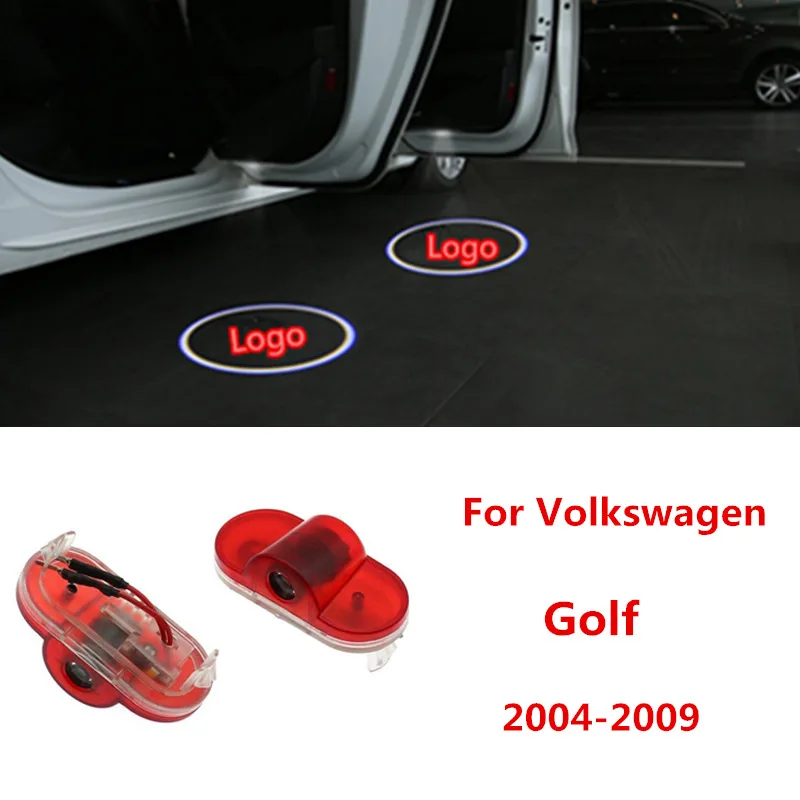 Для Volkswagen Логотип двери автомобиля Добро пожаловать светильник для V.W Lavida Golf 4 5 6 Caddy Touran Beetle Insignia Ghost Shadow светильник для стайлинга автомобилей