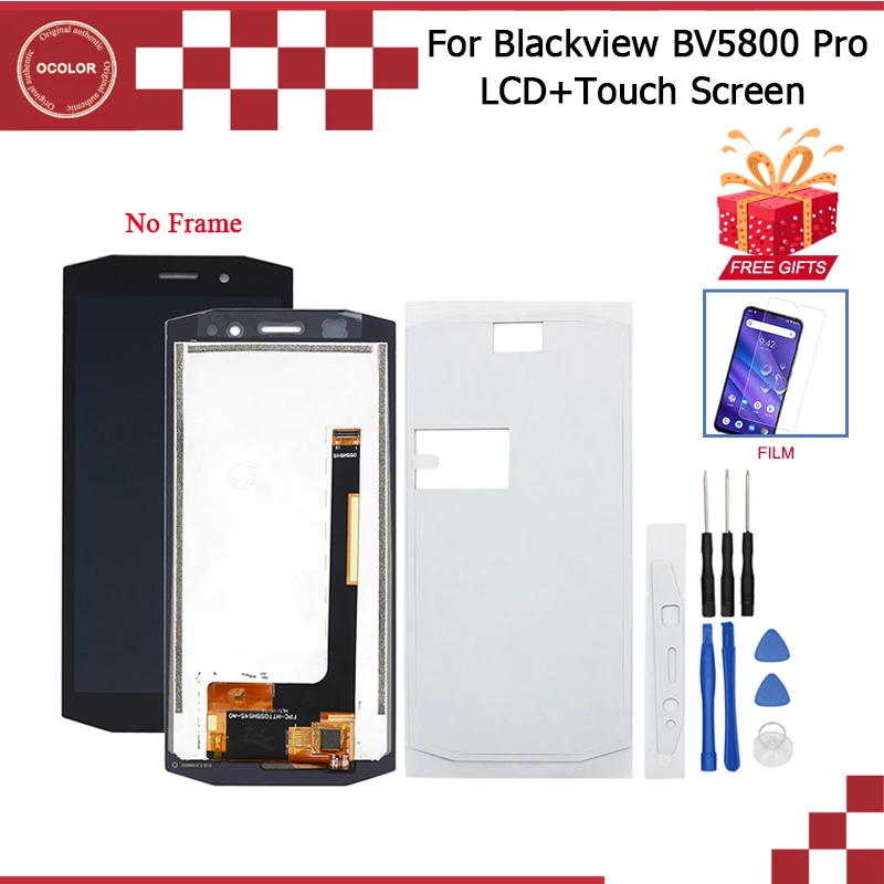 Ocolor для Blackview BV5800 Pro ЖК-дисплей+ сенсорный экран 5,5 ''для Blackview BV5800 аксессуары для телефонов+ Инструменты+ клей+ пленка