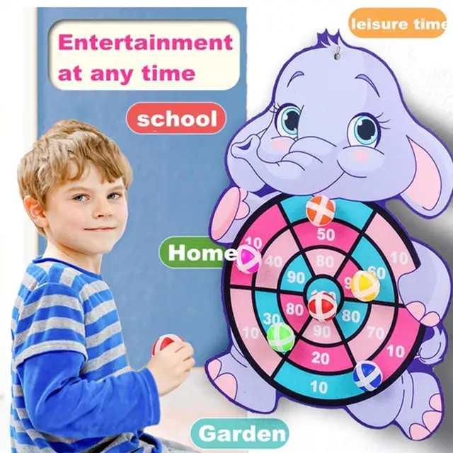 Children Target Sticky Ball Throw Dartboard Sports Kids Educational Board Games With Darts Ball Parent-child Interactive Toys 2