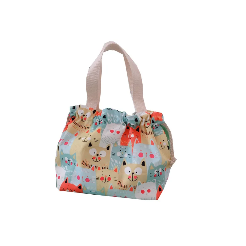 

Animal Prints Canvas Bento Hand Bags For Women Designer Classical Style String Tote Bags Lady Retro Small Cloth Hand Bags