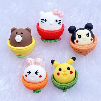 

10/20Pcs Resin Lovely Mixed Mini animals Flatback Cabochon Scrapbook Kawaii DIY Embellishments Accessories E15
