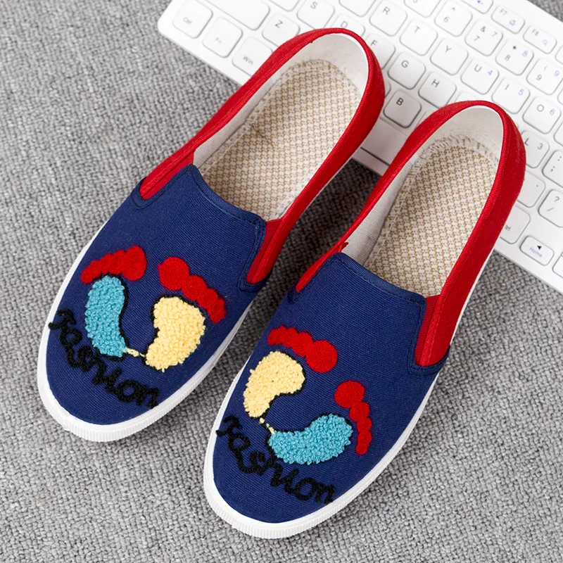 

2018 New Style Old Beijing Cloth Shoes WOMEN'S Shoes Fashion Casual Shoes STUDENT'S Shoes Towel Embroidery Beijing Cloth Shoes