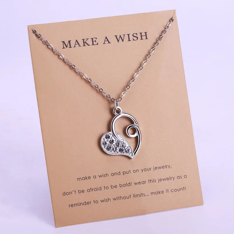 Heart Key Horse Star Jesus Balance Pendant Necklaces Best Friends Women Fashion Card Jewelry Christmas Gifts Drop Shipping