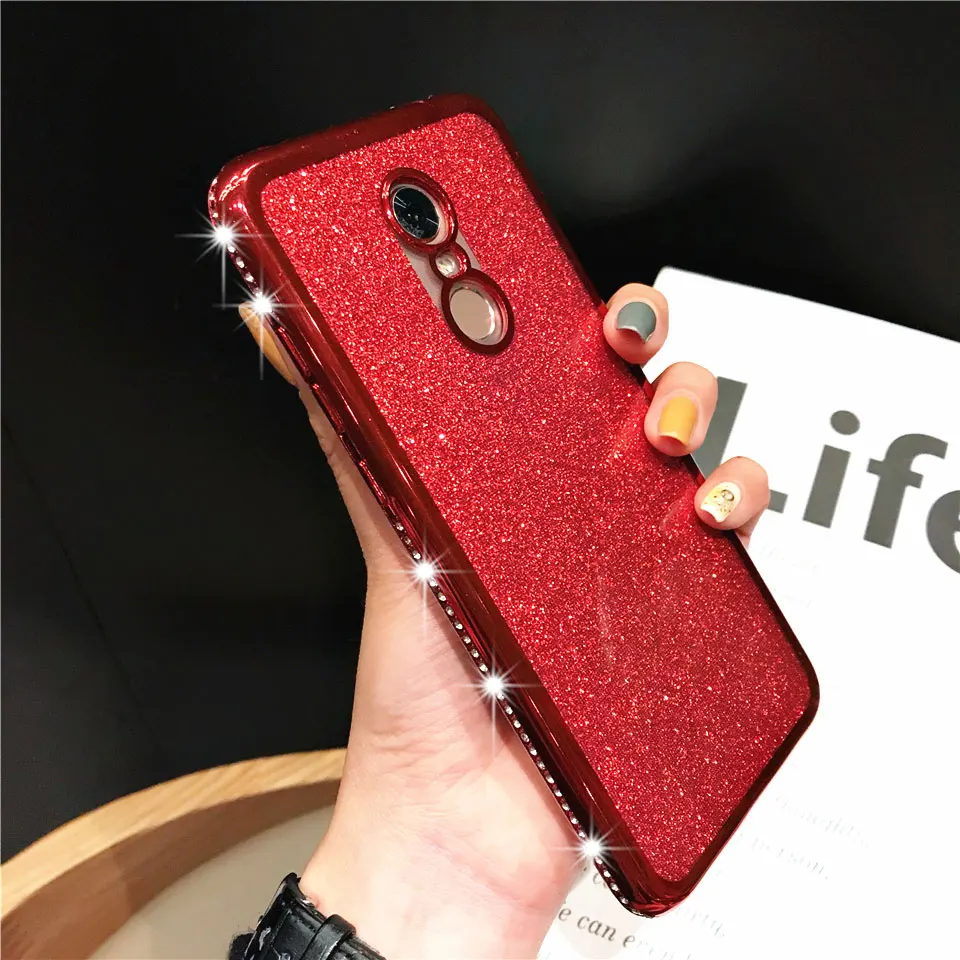 

Diamond Case for XiaoMi RedMi 5 Plus Note 7 6 Pro 6A 7A K20 XiaoMi Play A2 6X 6 8 SE Lite 9 Cover Soft Glitter Phone Cases
