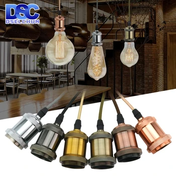 

1 Meter Retro LED Pendant Lights Edison E27 Aluminum Lamp Holder 110V 220V Industrial Lamp Vintage Decor Hanging Lamp