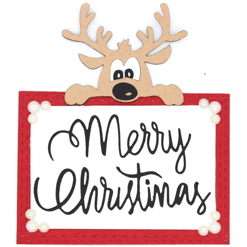 

Merry Christmas Metal Cutting Dies Stencils for DIY Scrapbooking/photo album Decorative Embossing DIY Paper Cards