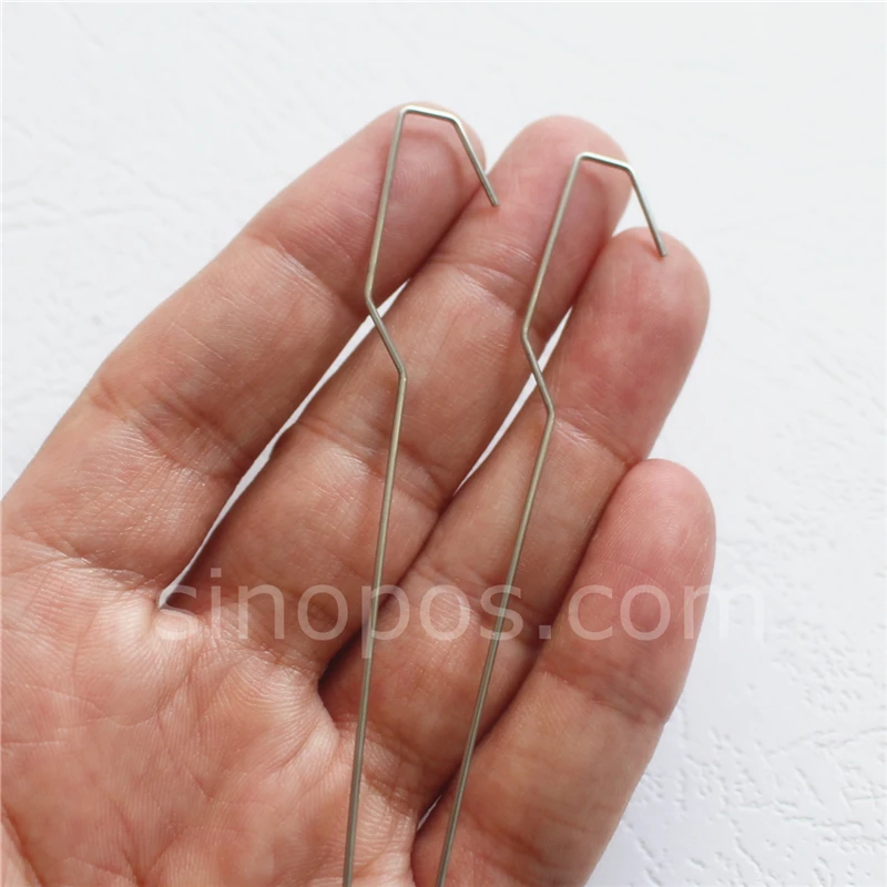 Metal Invisible Double Hooks, sign banner hanger connector c ends Hook  ceiling display suspended steel hanging wire extra fine - AliExpress