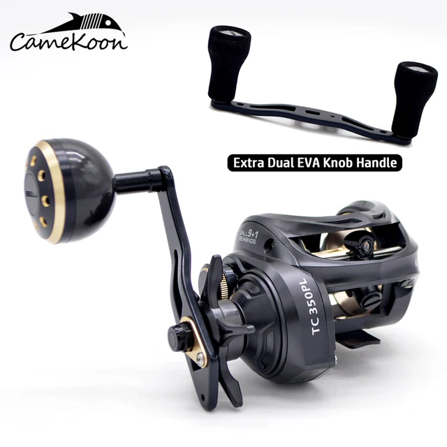 Camekoon Size 350 Low Profile Baitcasting Reel With Extra Dual