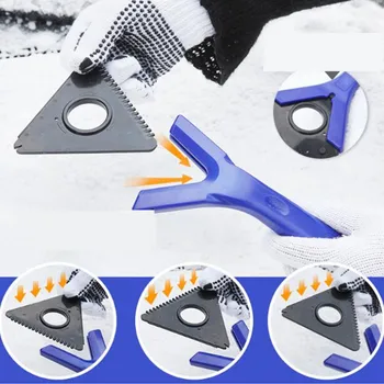 

Multifunctional Ice Scraper Car Clean Tool Outdoor Snow Remover Long Handle Removal Winter Accessories Window Scraper Schraper