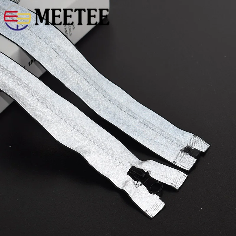 Meetee 5 # нейлоновые молнии Светоотражающие Водонепроницаемые 20 см закрытые 40 80