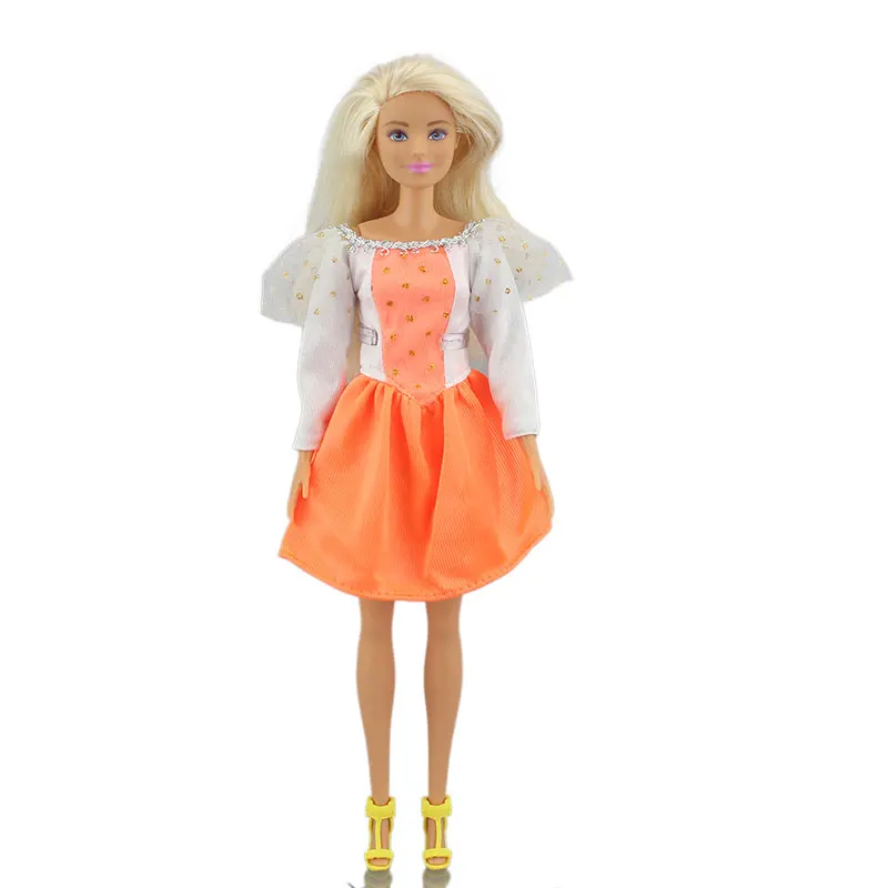 Новая Одежда для куклы-Барби, аксессуары для куклы(обувь не входит в комплект - Цвет: 10