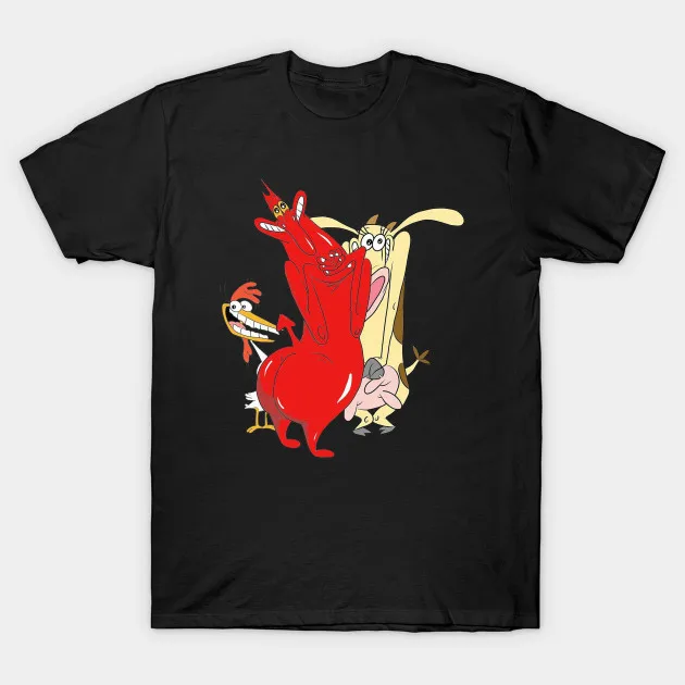Chicken with Red Guy tshirt Women 