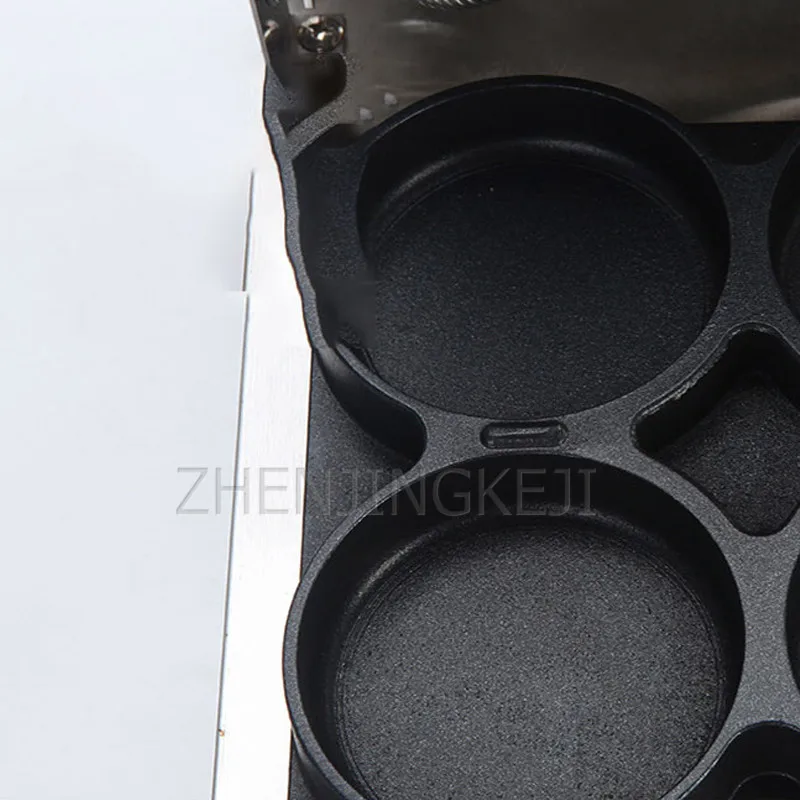 Commercial Pizza Machine 220V Electric Pizza Oven Four Grid Round Pancake Machine Milk Tea Shop Restaurant Snack Food Equipment 6