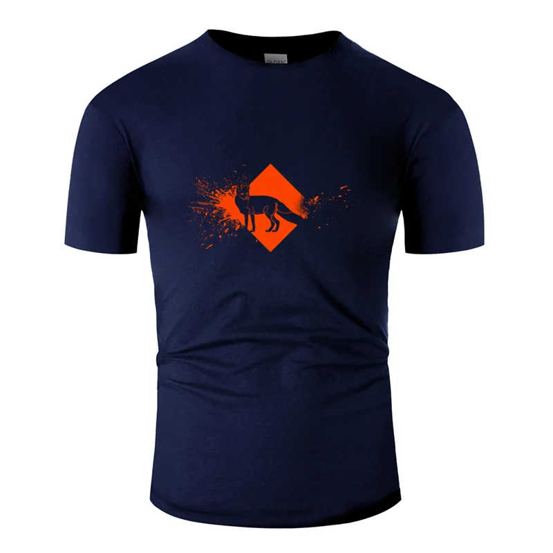 Men-Navy Blue Забавная Повседневная футболка с изображением лисы для мужчин Sunlight, большой размер S~ 5xl, Мужская футболка с буквами, короткий рукав, круглый вырез, хип-хоп - Цвет: Men-Navy Blue