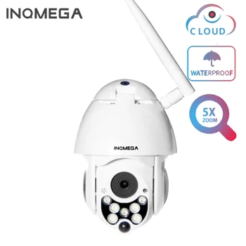 

INQMEGA Speed Dome 5X Zoom Cloud Outdoor 1080P PTZ IP Camera Wireless Camera Auto-Tracking Network CCTV Security WIFI Camera