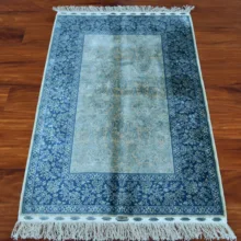 2,5 'x4' шелковый ковер ручной вязки современные цветы ручной работы ковер