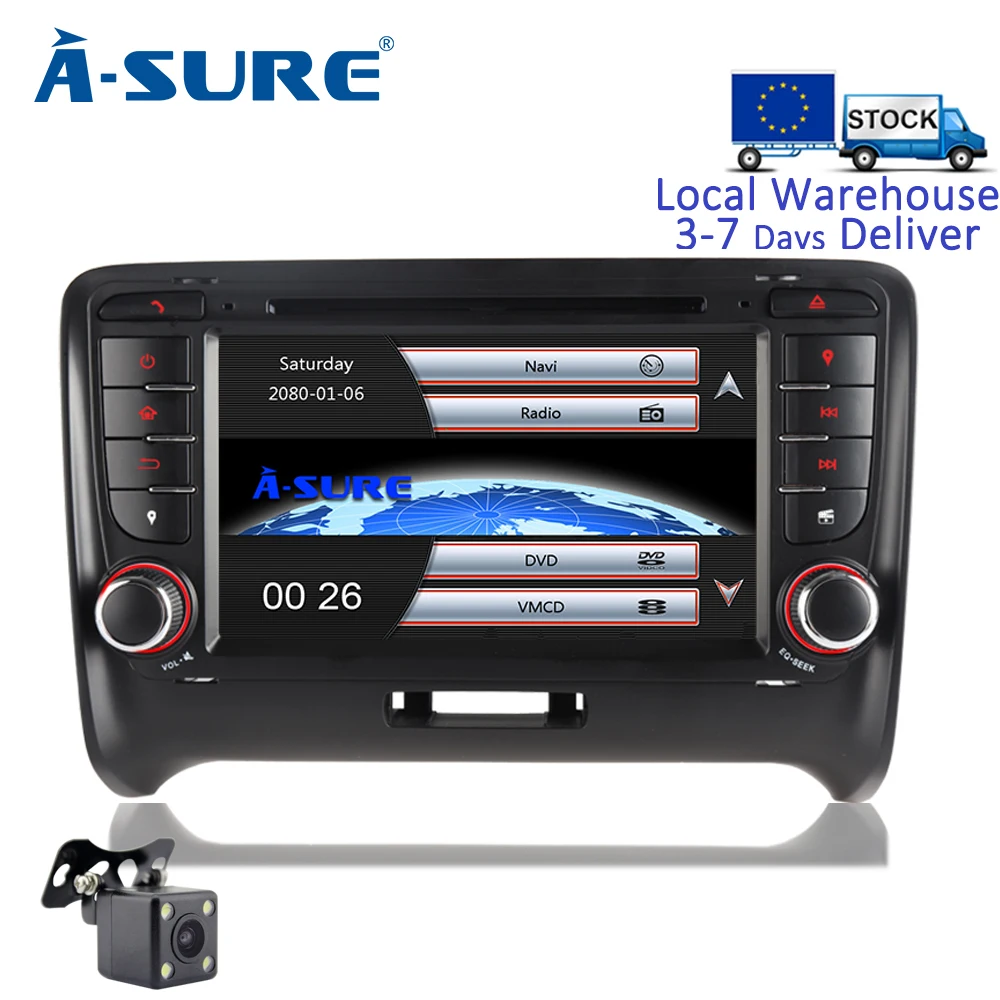Sale A-Sure 2 Din Car Auto Radio DVD Player GPS Stereo Navigation For Audi TT MK2 2006-2009 3G Bluetooth SWC RDS DAB+ VMCD Multimedia 0 Sale A-Sure 2 Din Car Auto Radio DVD Player GPS Stereo Navigation For Audi TT MK2 2006-2009 3G Bluetooth SWC RDS DAB+ VMCD Multimedia 0