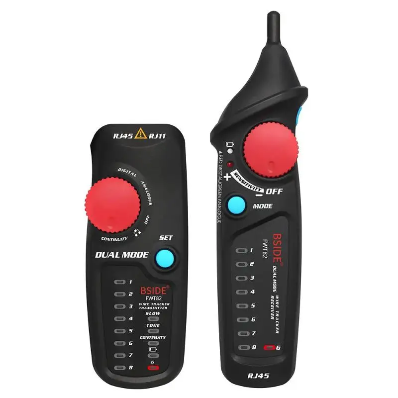 BSIDE FWT82 двойной режим сетевой кабель тестер кабель трекер провода Тонер RJ45 RJ11 Ethernet LAN Tracer анализатор детектор линия Finder