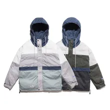 Новинка, зимняя Хлопковая мужская Японская индивидуальная одежда, сочетающаяся с цветом, тренд ins, свободная повседневная Хлопковая мужская одежда