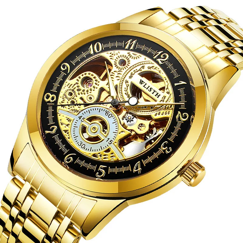 

New watch men's mechanical watch full-automatic, empty noctilucent and fashionable casual men's watch noctilucent water-proof