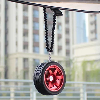 

Car Pendant Wheel Key Chain Pendant For Car Hanging Accessories Mirror Pendant Ring Keychain Furnishing Articles Auto Fragrance