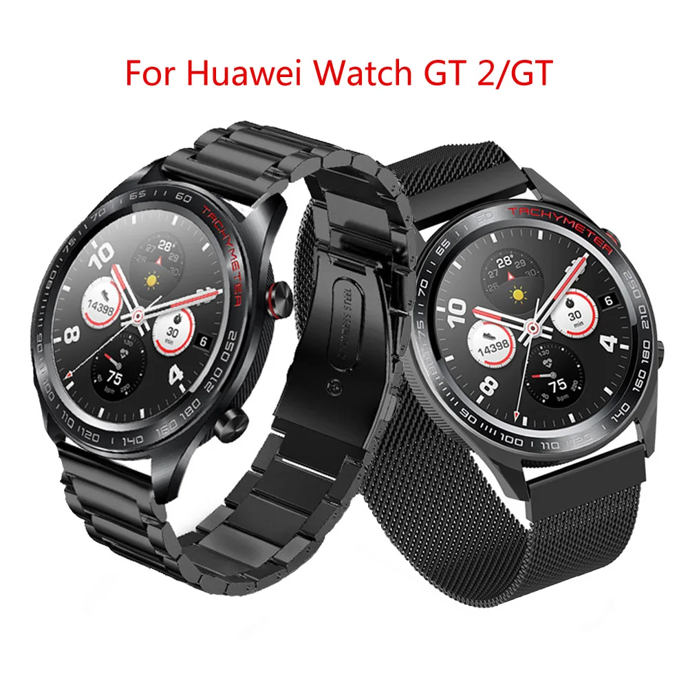 Ремешок металлический для Huawei Watch GT/GT2 46 мм браслет смарт-часов Honor Magic из