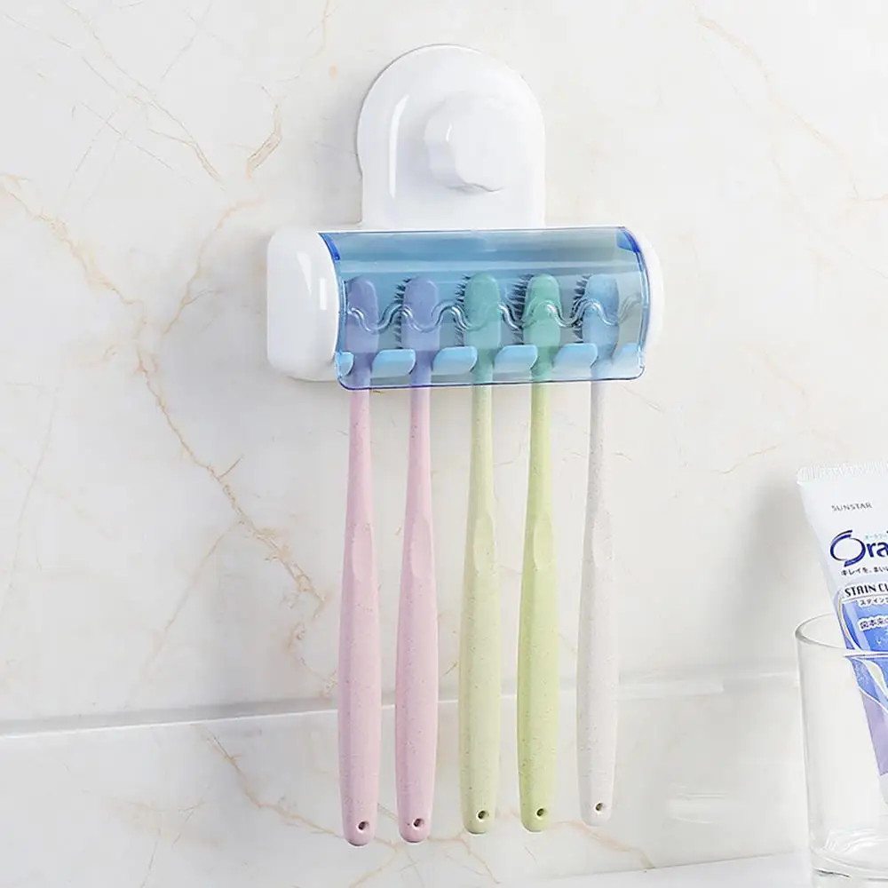 

Toothbrush Holder Suction Cup Punch-free Wall-mounted Tooth Holder Multi-function Toothbrush Storage Rack