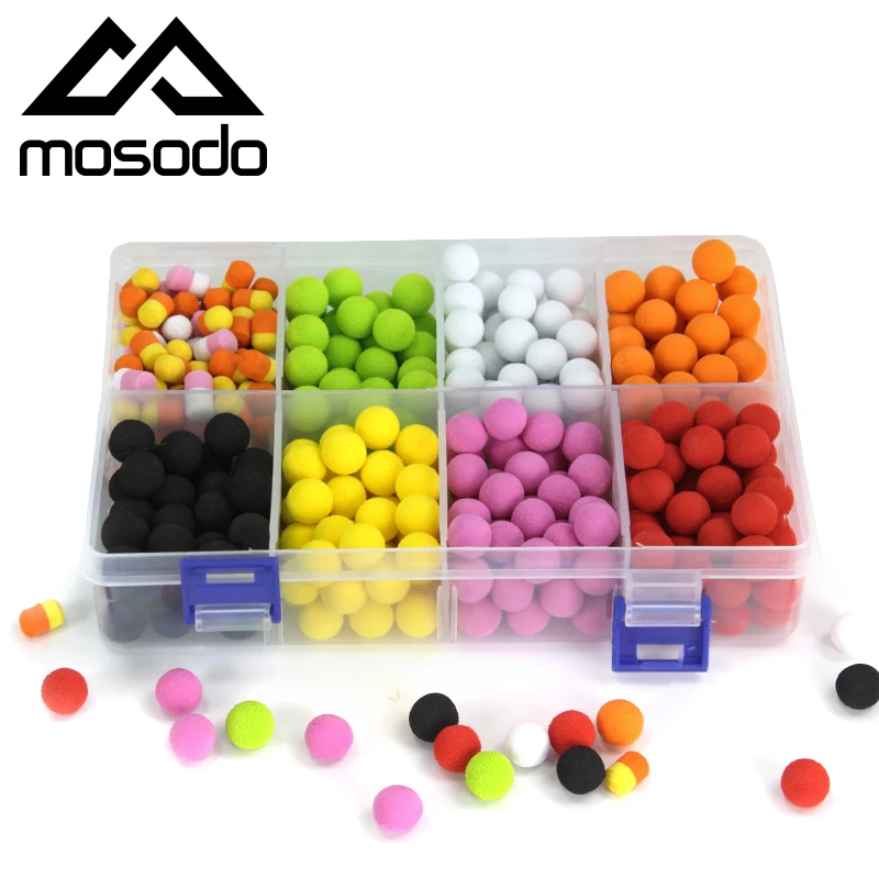 

Mosodo Carp Fishing Pop Ups Beads Floating Bead Boilies EVA PVA pop-up Pop Up Lure Bait Lures Colored In One Box