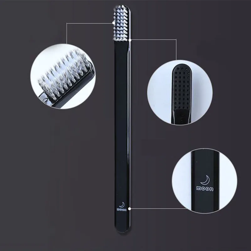 Adults Toothbrush Soft Slim Tip Toothbrush Charcoal Bristle For Kid Children ECO Friendly Bamboo Environmental Tooth Brush Black