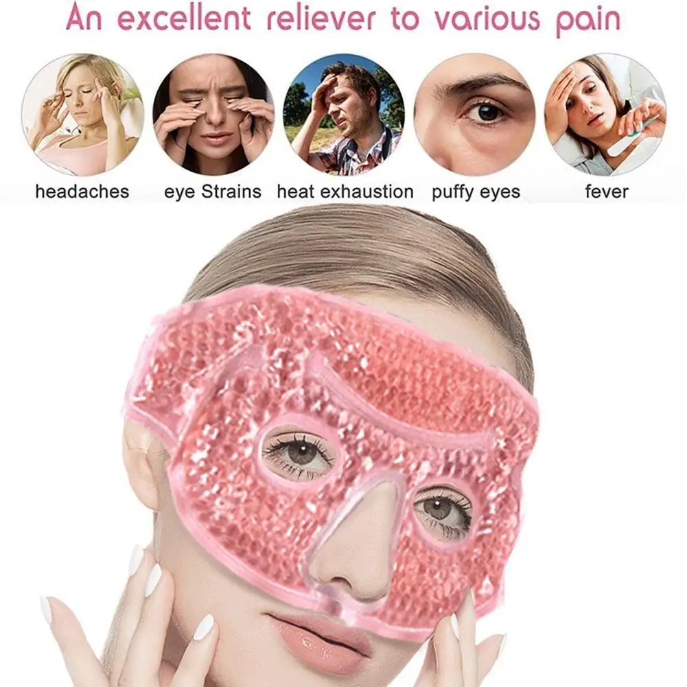 Гелевая маска для глаз многоразовая холодной и горячей терапии гелевая с мягкой