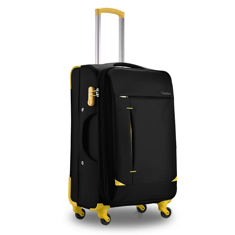 

Oxford Cloth Bar Travel Lugguge Universal Wheel 20-Inch Business Matching Color Boarding Bag Customizable Logo Canvas Luggage
